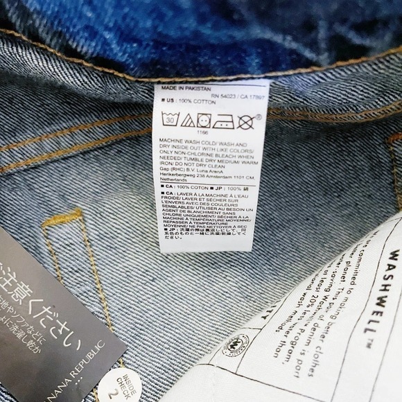 Banana Republic Curvy Straight High Rise Denim Jeans SZ27 - Picture 3 of 8